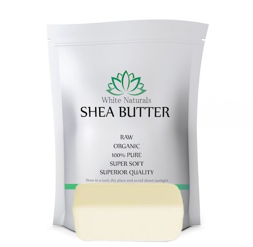 white naturals shea butter sample